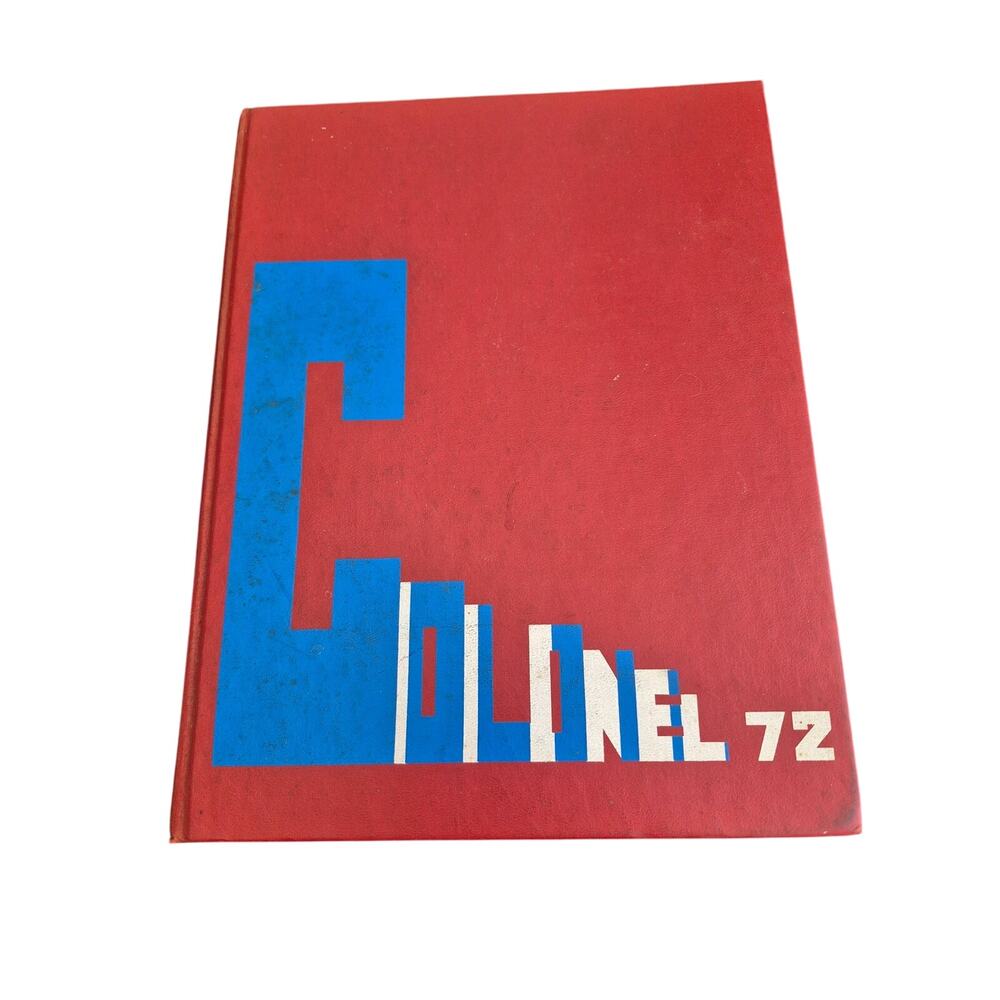 Vintage 1972 Colonial School Yearbook Gillman Mississippi Copiah All Grades